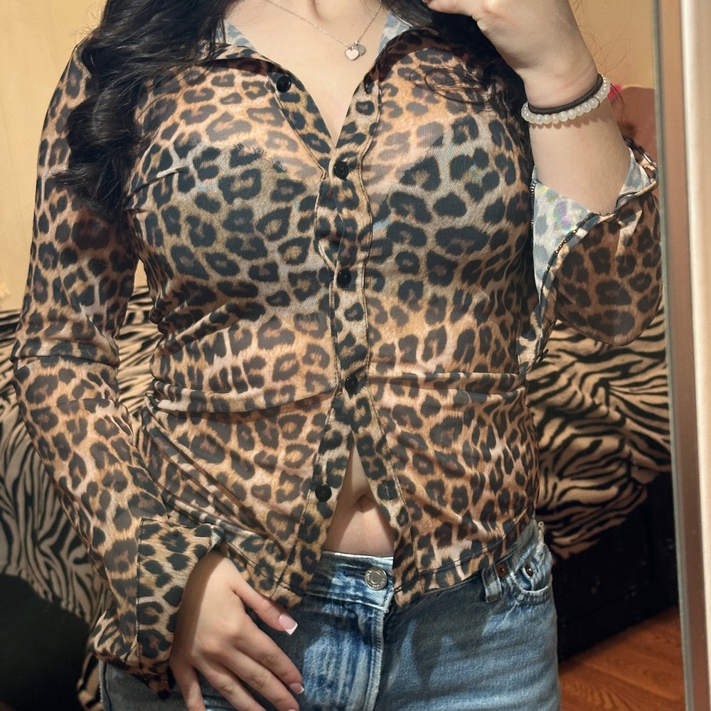 ASOS Leopard Print Button-Down Shirt